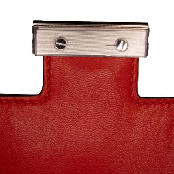 Pre-owned Hermès Mini Tadelakt Constance 18 Red