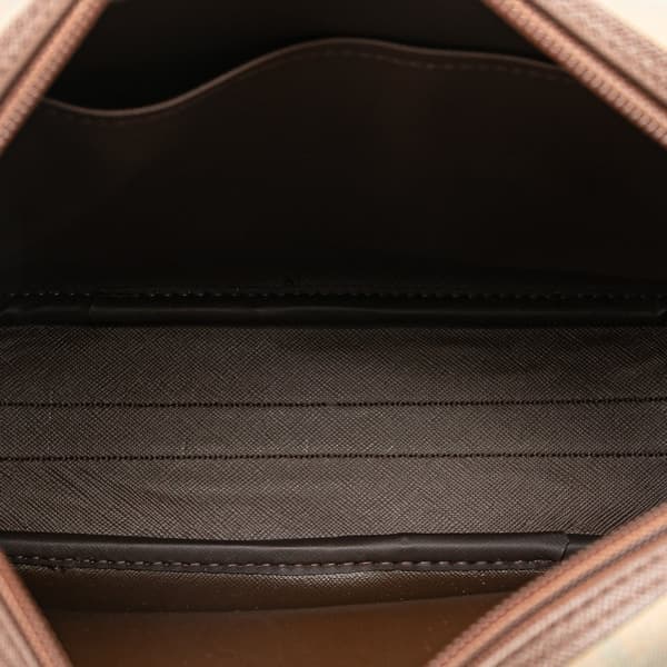 Pre-owned Burberry Vintage Check Canvas Crossbody Brown
