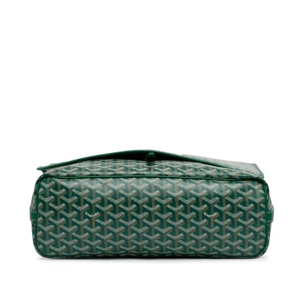 Pre-owned Goyard Goyardine Capetien MM Messenger Green