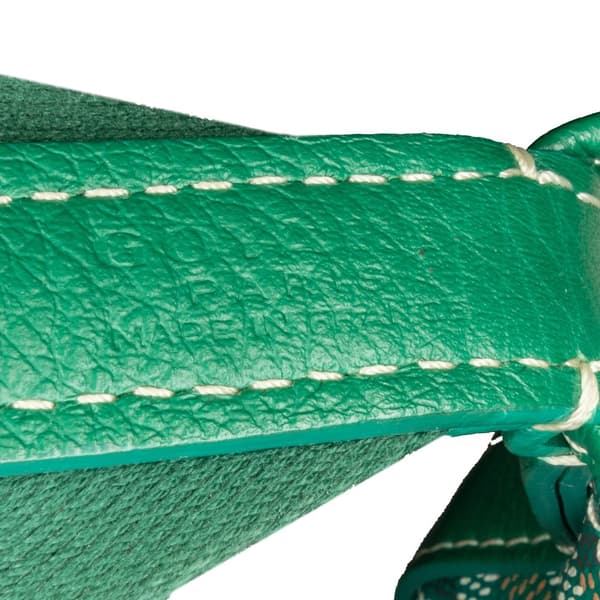 Pre-owned Goyard Goyardine Capetien MM Messenger Green