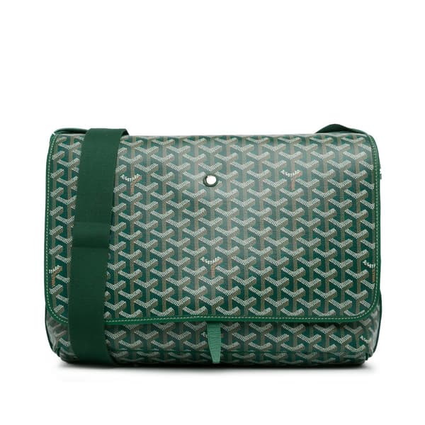 Pre-owned Goyard Goyardine Capetien MM Messenger Green