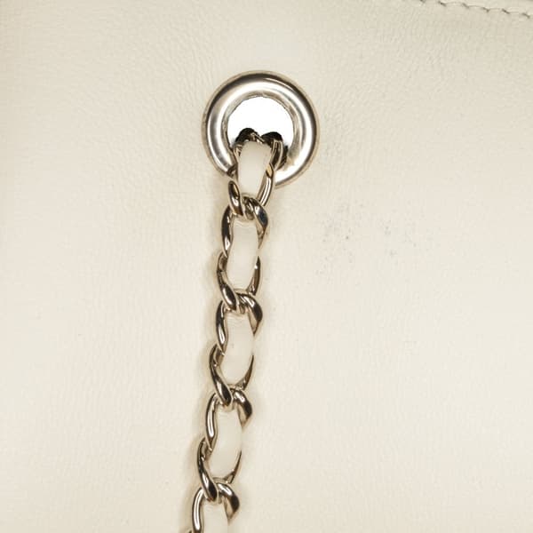 Pre-owned Chanel Tweed Beauty Lock Flap Bag Green