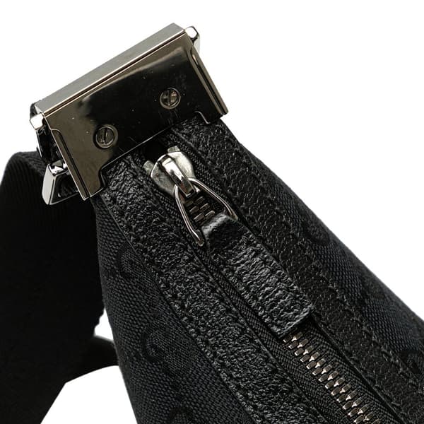 Pre-owned Gucci GG Canvas Crossbody Black