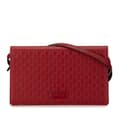 Miniatyrbillede 1 af 9: Pre-owned Gucci Microguccissima Wallet on Strap Red