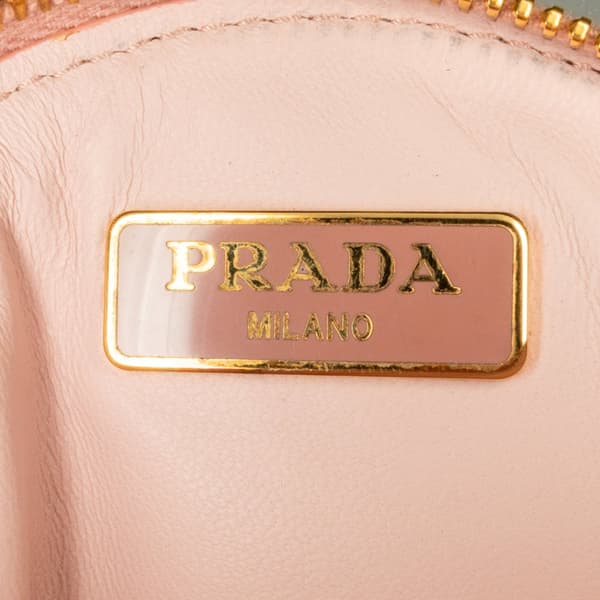 Pre-owned Prada Perforated Saffiano Crossbody Pink