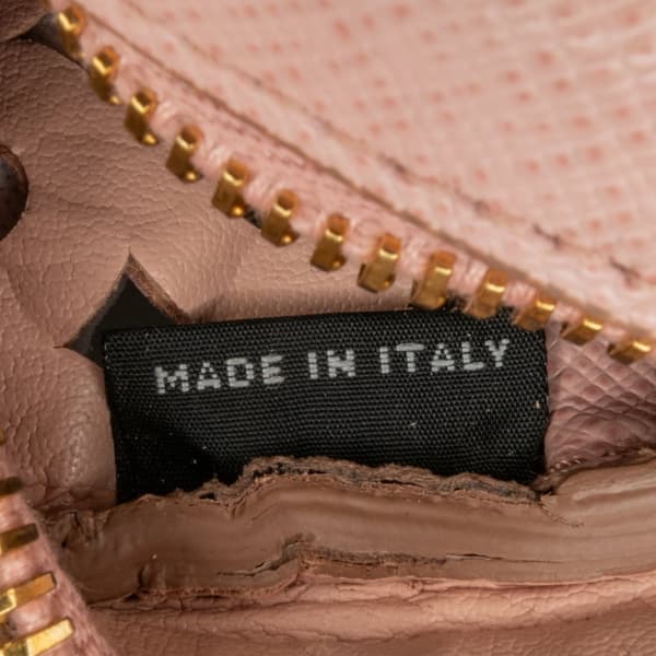Pre-owned Prada Perforated Saffiano Crossbody Pink