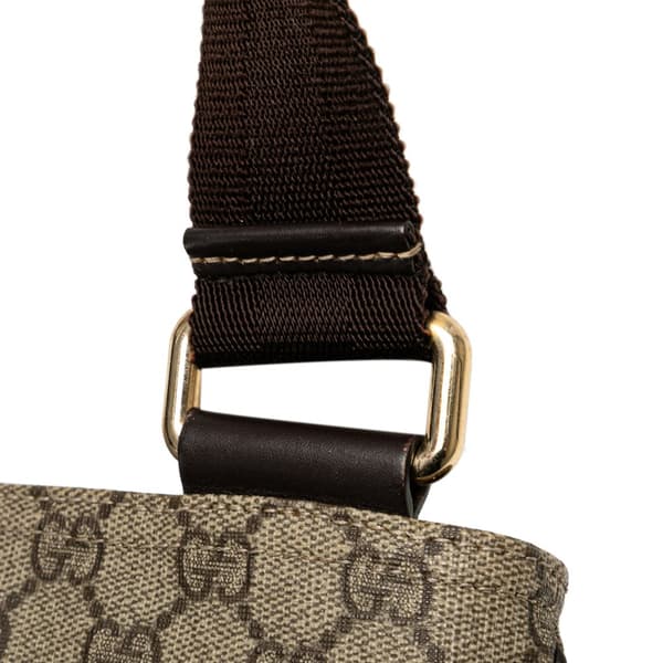 Pre-owned Gucci GG Supreme Crossbody Brown