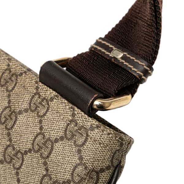 Pre-owned Gucci GG Supreme Crossbody Brown