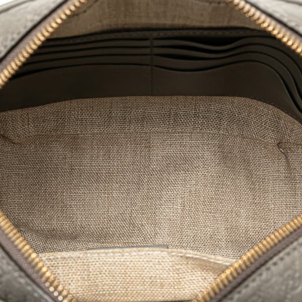 Pre-owned Gucci Mini Microguccissima Bree Crossbody Gray