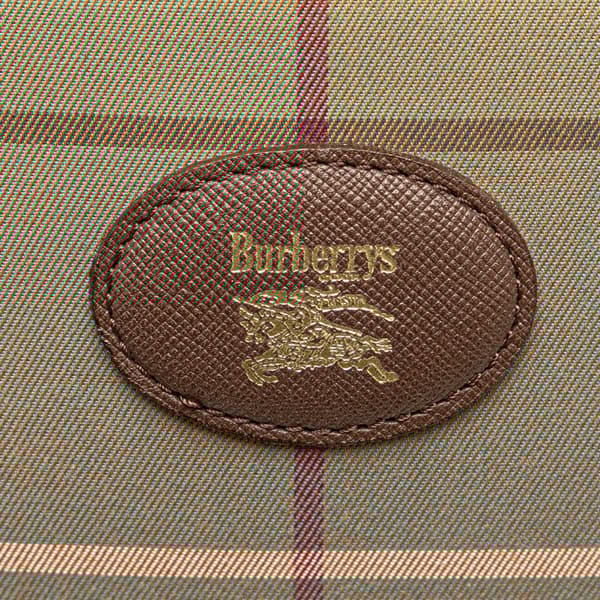 Pre-owned Burberry Vintage Check Canvas Crossbody Brown