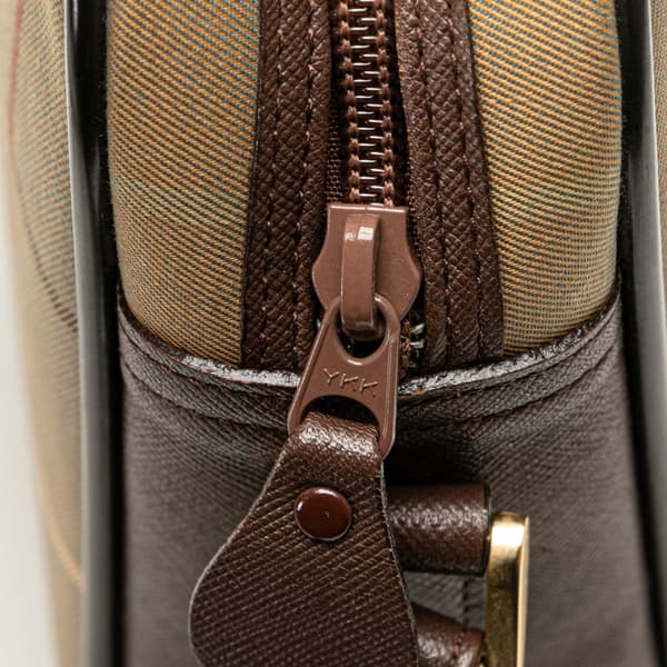 Pre-owned Burberry Vintage Check Canvas Crossbody Brown