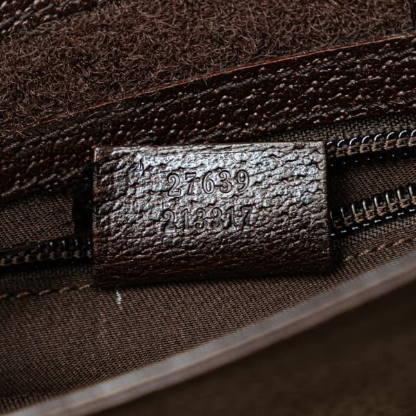 Pre-owned Gucci GG Canvas Crossbody Brown