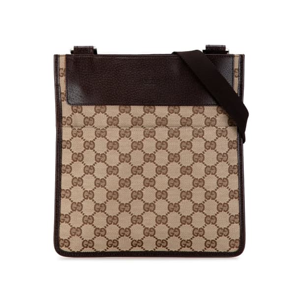 Pre-owned Gucci GG Canvas Crossbody  Brown