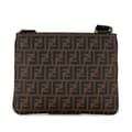 Miniatyrbild 3 av 10: Pre-owned Fendi Zucca Coated Canvas Crossbody Brown