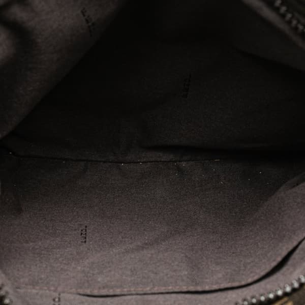 Pre-owned Fendi Zucca Coated Canvas Crossbody Brown
