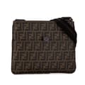 Miniatyrbild 2 av 10: Pre-owned Fendi Zucca Coated Canvas Crossbody Brown
