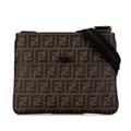 Miniatyrbild 1 av 10: Pre-owned Fendi Zucca Coated Canvas Crossbody Brown