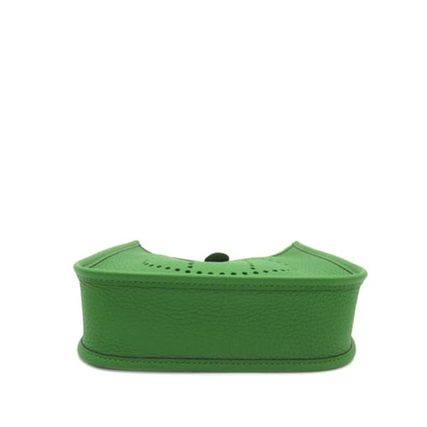 Pre-owned Hermès Clemence Evelyne TPM Green