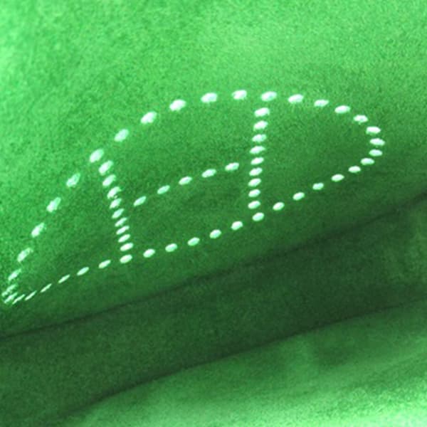 Pre-owned Hermès Clemence Evelyne TPM Green