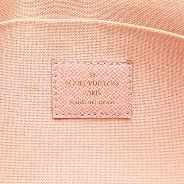 Pre-owned Louis Vuitton Damier Azur Pochette Felicie White