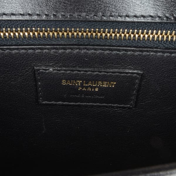Pre-owned Saint Laurent Medium Canvas Monogram All Over Crossbody Brown