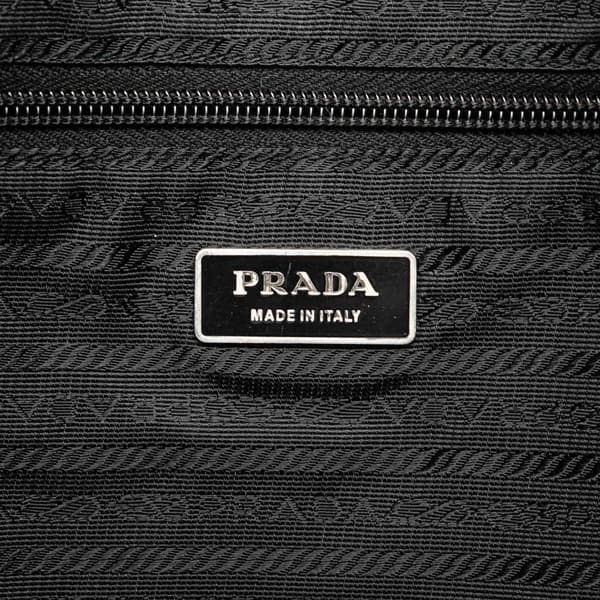 Pre-owned Prada Tessuto Zip Top Crossbody Black