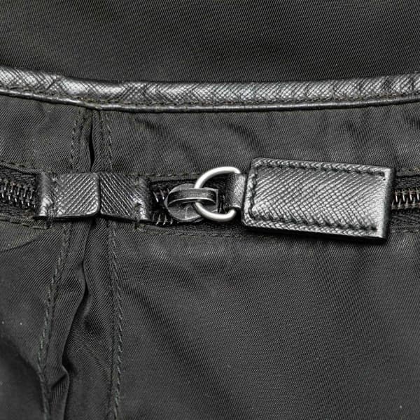 Pre-owned Prada Tessuto Zip Top Crossbody Black
