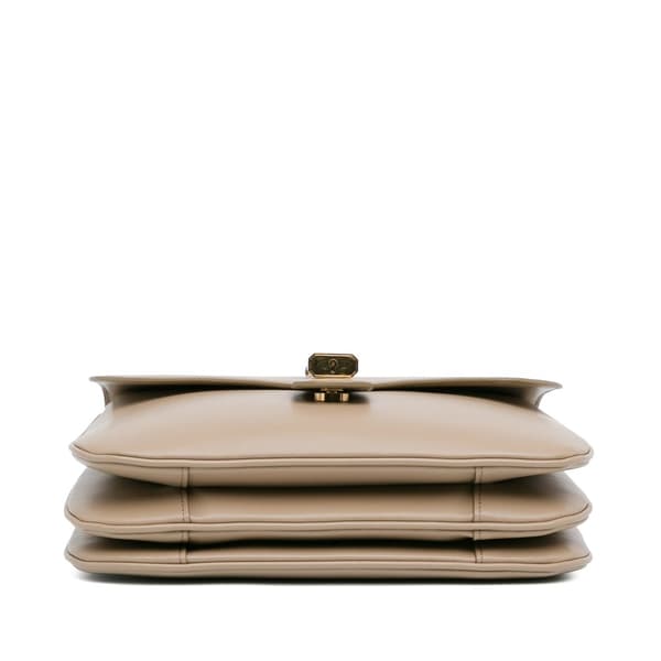 Pre-owned Celine Medium Leather Tabou Crossbody Brown