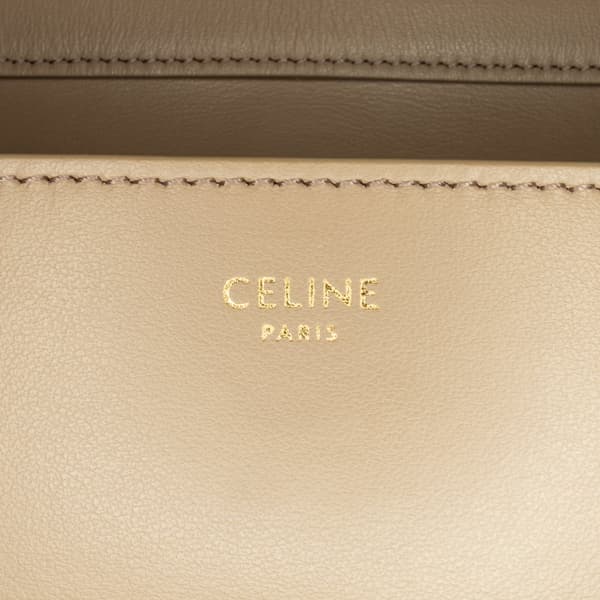 Pre-owned Celine Medium Leather Tabou Crossbody Brown