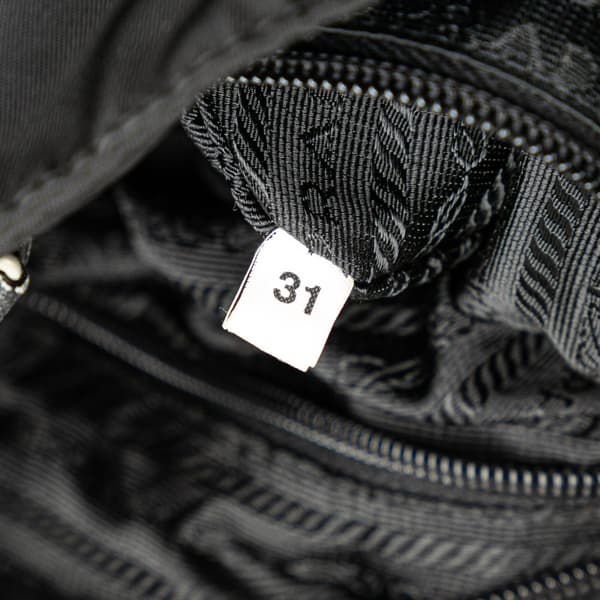 Pre-owned Prada Tessuto Zip Top Crossbody Black