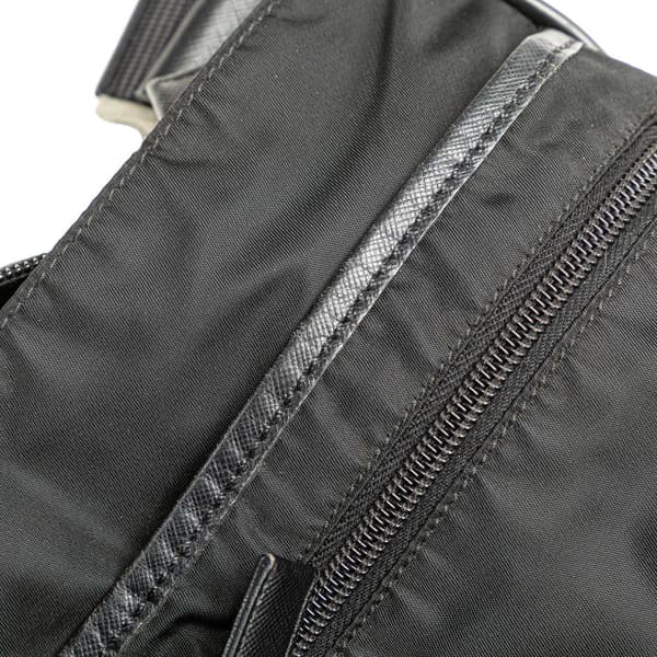 Pre-owned Prada Tessuto Zip Top Crossbody Black