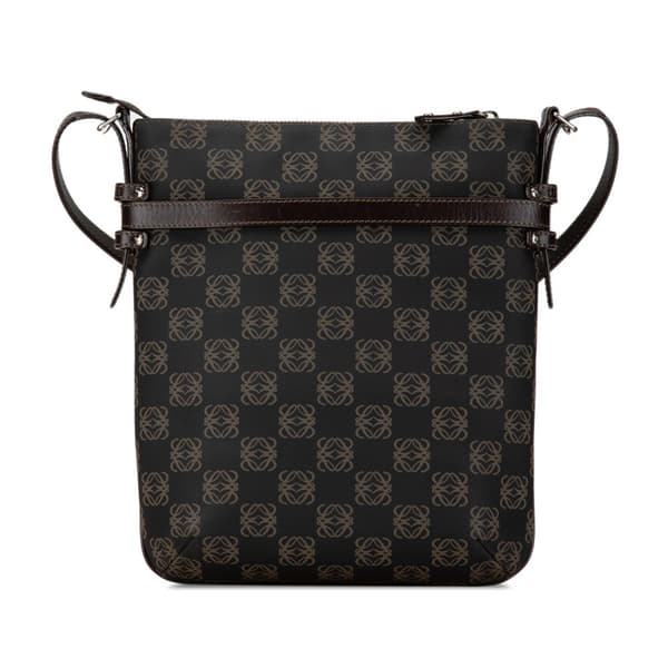 Pre-owned LOEWE Anagram Canvas Crossbody Black