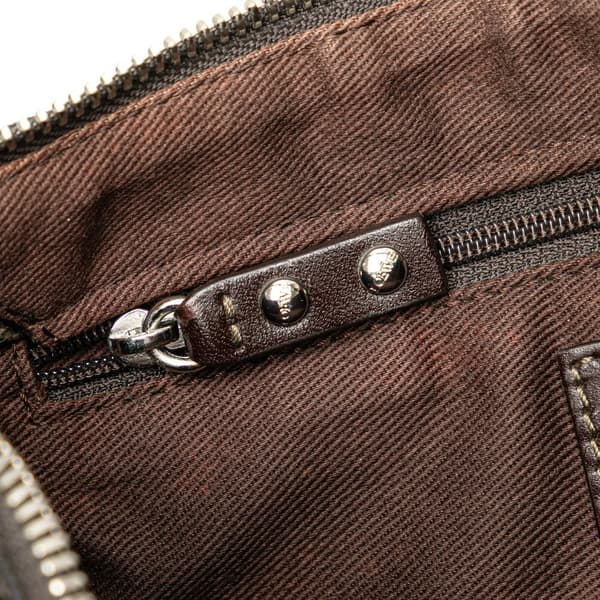 Pre-owned LOEWE Anagram Canvas Crossbody Black