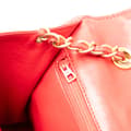 Miniatyrbild 9 av 10: Pre-owned Chanel CC Quilted Lambskin Full Flap Red