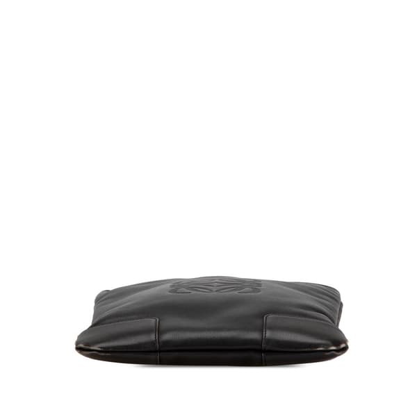 Pre-owned LOEWE Anagram Leather Crossbody Black