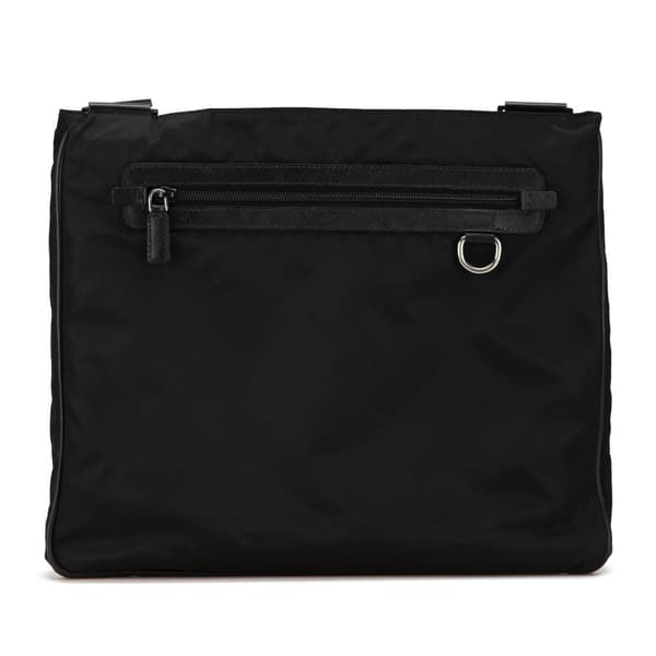 Pre-owned Prada Tessuto Zip Top Crossbody Black