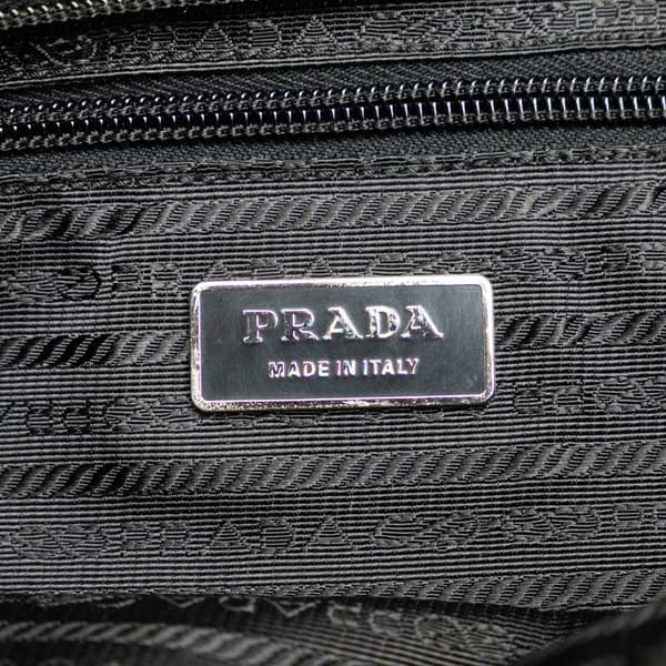 Pre-owned Prada Tessuto Zip Top Crossbody Black
