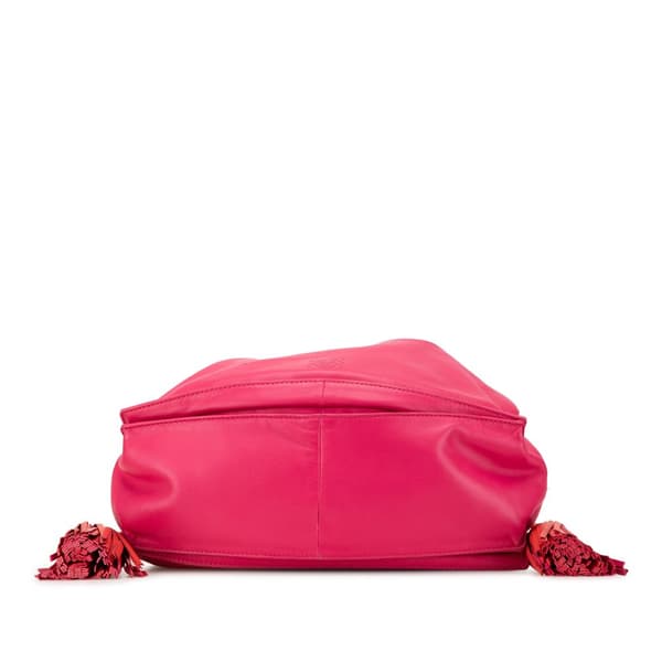 Pre-owned LOEWE Nappa Flamenco Tassel 30 Pink