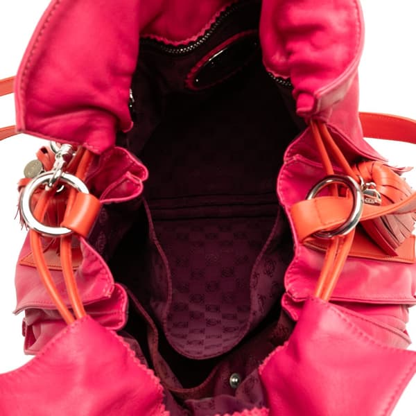Pre-owned LOEWE Nappa Flamenco Tassel 30 Pink