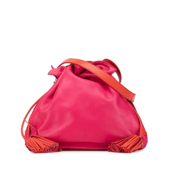 Pre-owned LOEWE Nappa Flamenco Tassel 30 Pink