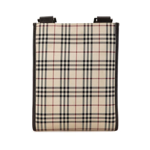 Pre-owned Burberry House Check Crossbody Brown
