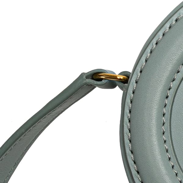 Pre-owned Celine Small Calfskin Cuir Triomphe Oval Crossbody Blue