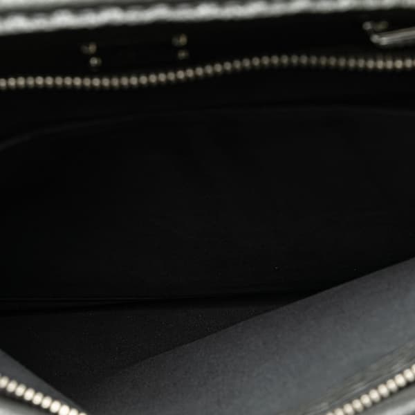 Pre-owned Fendi Large Leather Selleria Peekaboo Iconic Fit Bag Gray