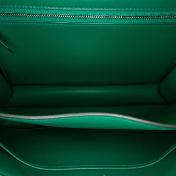 Pre-owned Hermès Evercolor Constance 24 Green