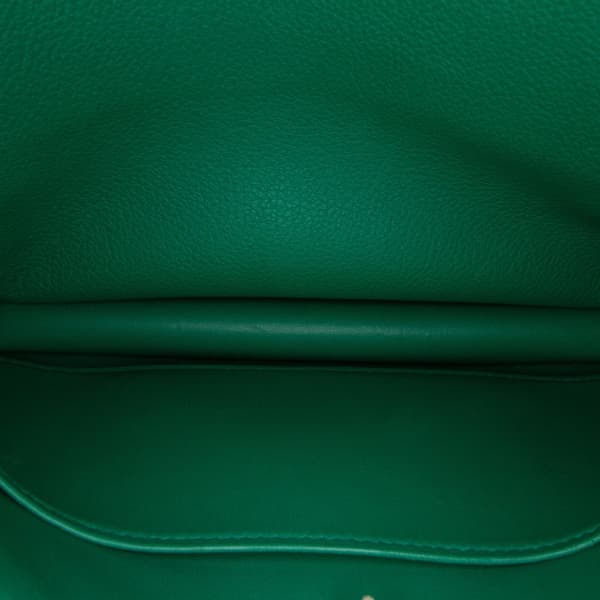Pre-owned Hermès Evercolor Constance 24 Green