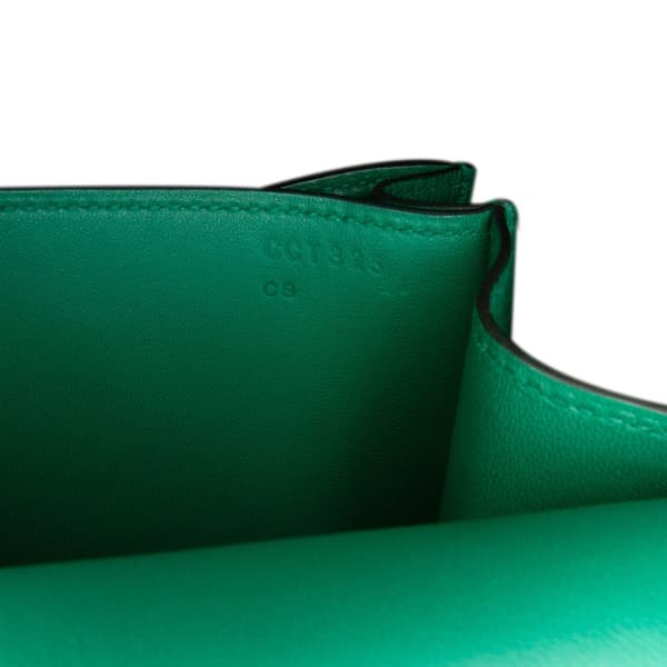 Pre-owned Hermès Evercolor Constance 24 Green