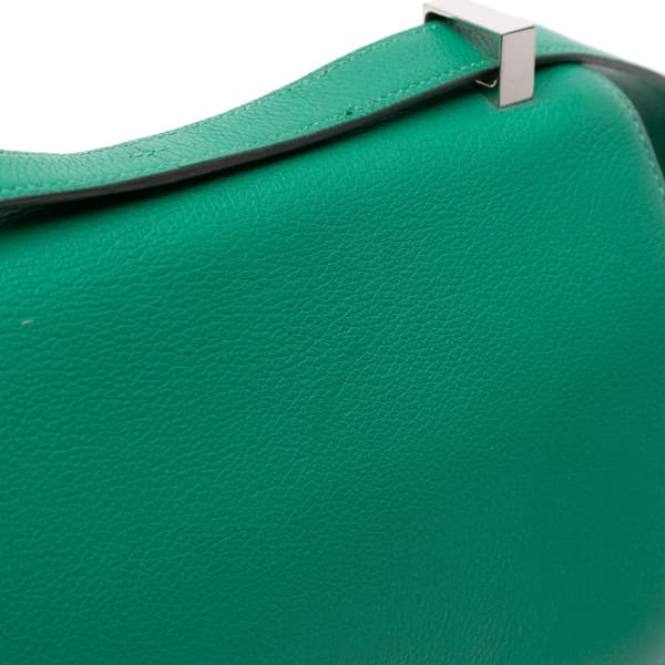 Pre-owned Hermès Evercolor Constance 24 Green