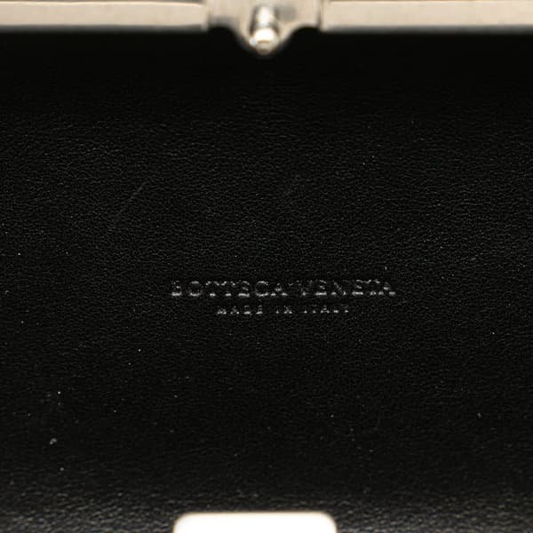 Pre-owned Bottega Veneta Spazzolato Intrecciato Box Messenger Bag Black