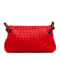 Miniatyrbillede 3 af 8: Pre-owned Bottega Veneta Intrecciato Flap Crossbody Red