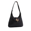 Miniatyrbild 2 av 10: Pre-owned Gucci Medium Leather Aphrodite Satchel Black